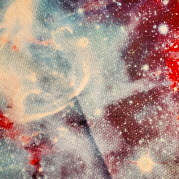 🐕 Turquoise & Pink Galaxy Neck Gaiter - Picture 3 of 5